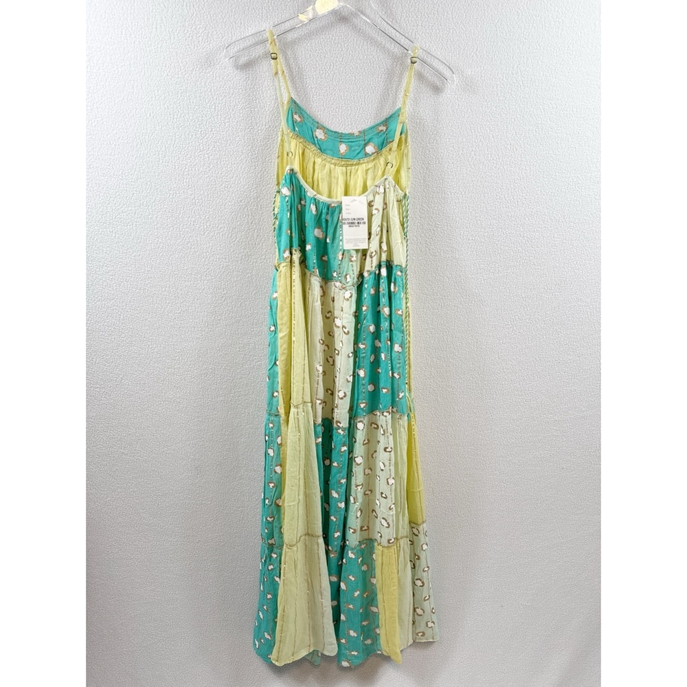 NWT High-End Boutique Maxi Dress w/ Gold Accents S/M Adjustable - Picture 3 of 8